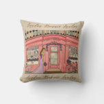 London Bonnie London Bakery Women Of Travel Throw Pillow