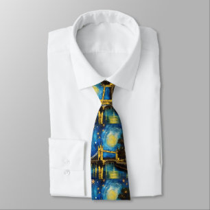 London Bridge Acrylic Art, Neck Tie