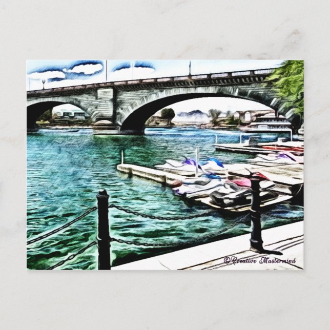 London Bridge at Lake Havasu City, Arizona Postcard (Front)