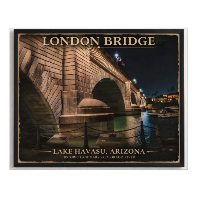 London Bridge at Night Photo Print (Front)