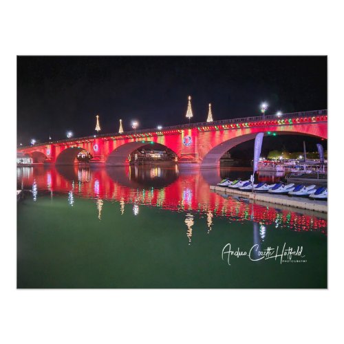 London Bridge Christmas Photo Print