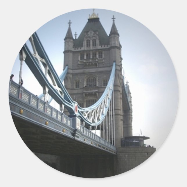 London Bridge Classic Round Sticker (Front)