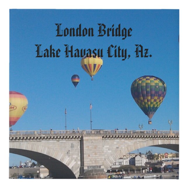 London Bridge, Lake Havasu, Az. Faux Canvas Print (Front)