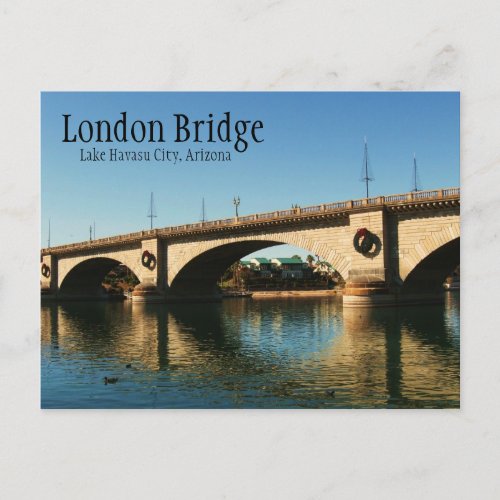 London Bridge Lake Havasu City AZ Postcard