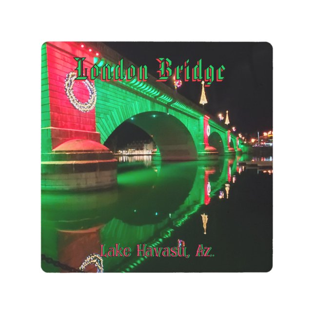 London Bridge Lake Havasu  Metal Print (Front)