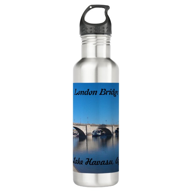 London Bridge Lake Havasu  Stainless Steel Water Bottle (Front)