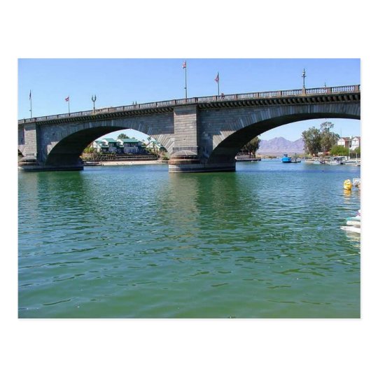 London Bridge Over Water Postcard