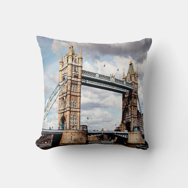 London Bridge Throw Pillow (Front)