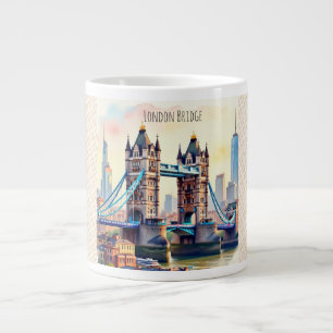 London Bridge , Tower Bridge, a Work of Art Giant Coffee Mug