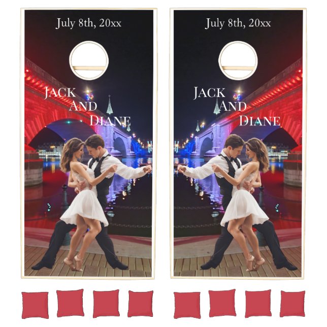 London Bridge Wedding Destination Cornhole Set (Set)