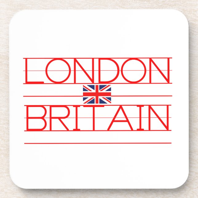 LONDON BRITAIN BEVERAGE COASTER (Front)