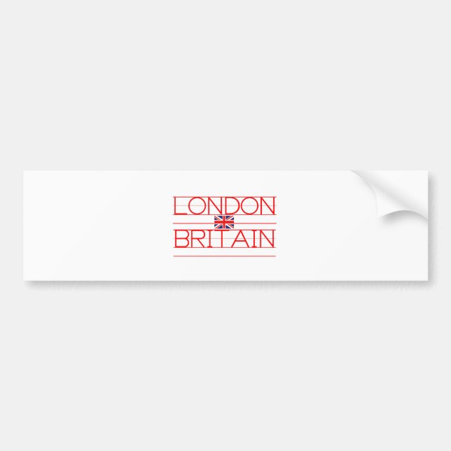 LONDON BRITAIN BUMPER STICKER (Front)