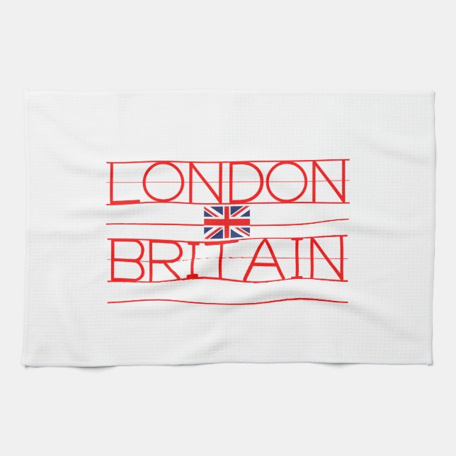 LONDON BRITAIN KITCHEN TOWEL (Horizontal)
