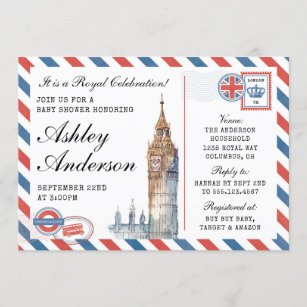 british themed party invitations
