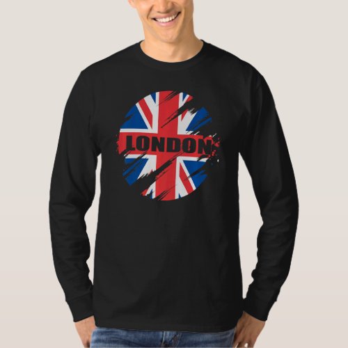 London British Flag England UK Britain Union Jack  T_Shirt