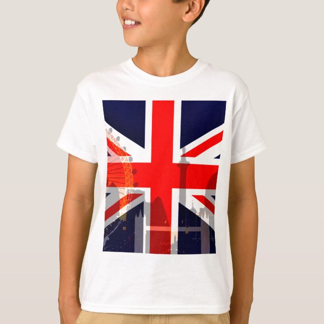 London-British Flag_ T-Shirt (Front)