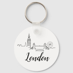 London British Illustration Keychain
