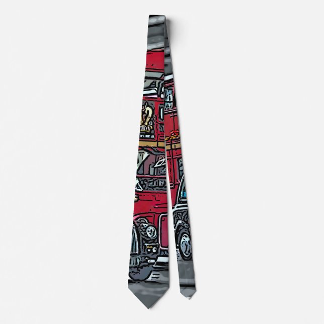 London bus & cab by designbywhacky neck tie (Front)