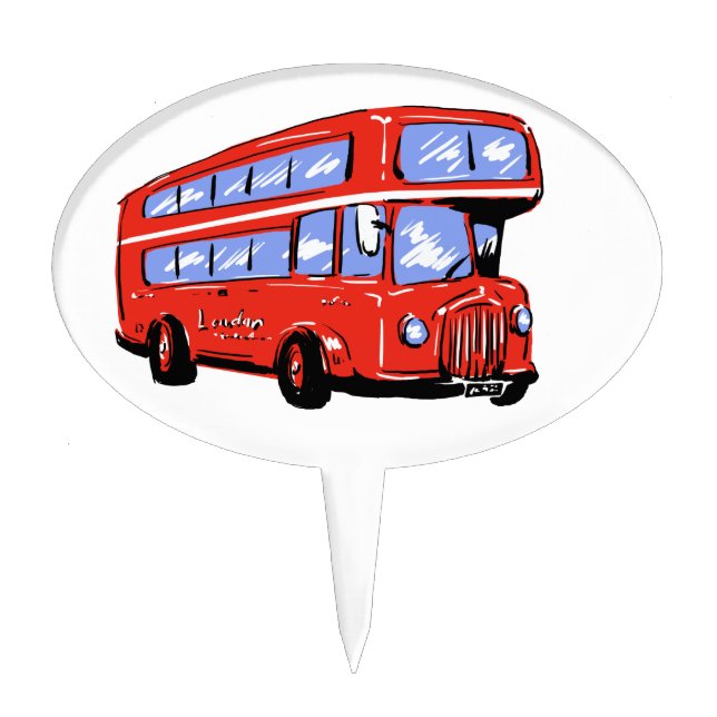london bus cake topper (Front)