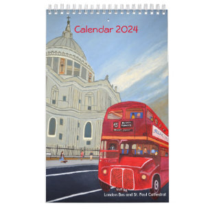 London Bus Calendar 2024