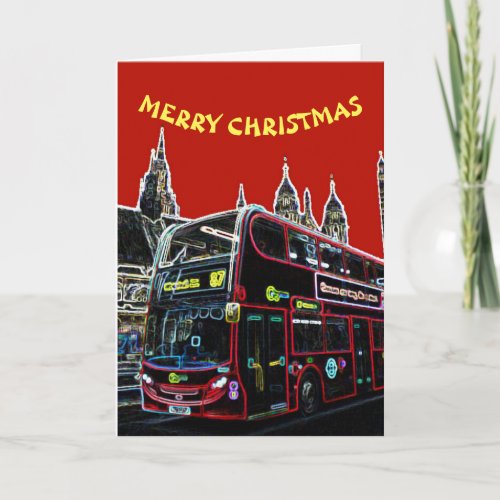 London bus Christmas Card