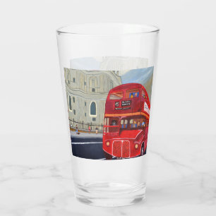 London bus latte mug  glass