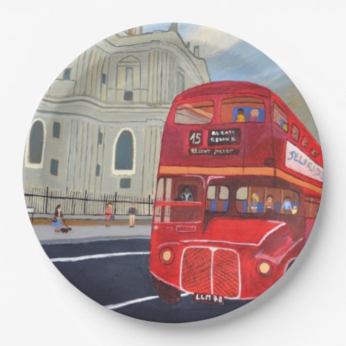 London Bus paper plates 