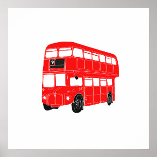 London Bus Poster