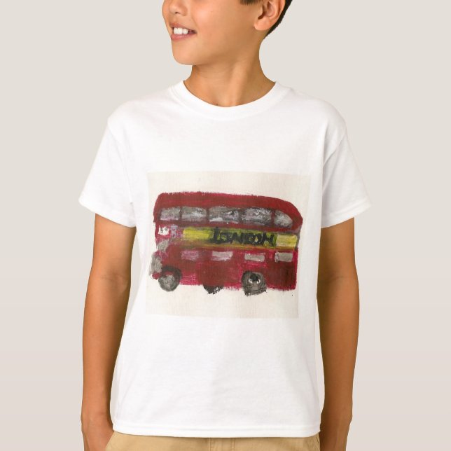 London Bus T Shirt For Kids (Front)