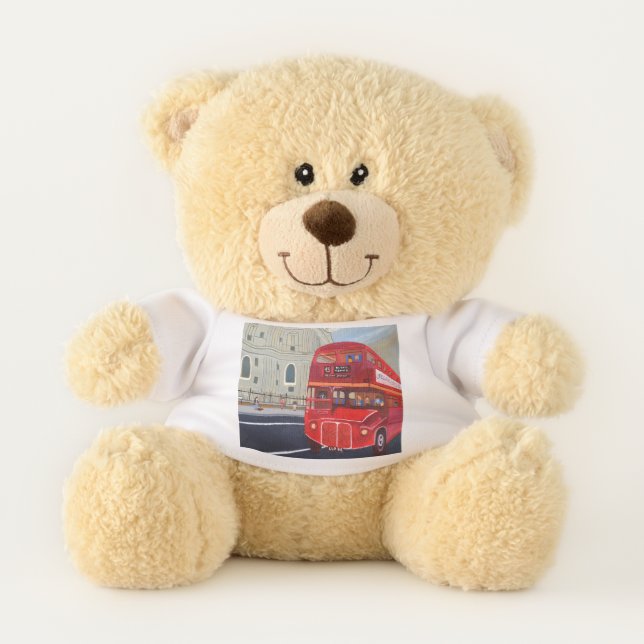 London bus teddy  teddy bear (Front)