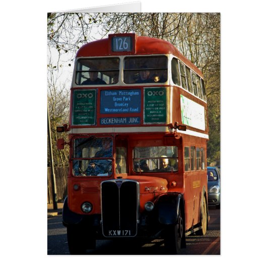 London Bus - Vintage Cards (Front)