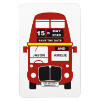 London Bus Wedding Save the Date