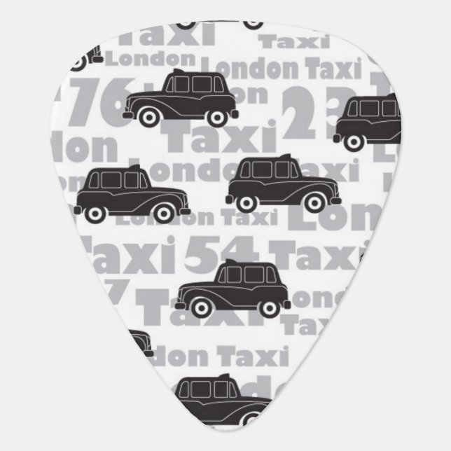 London Cab Guitar Pick (Front)