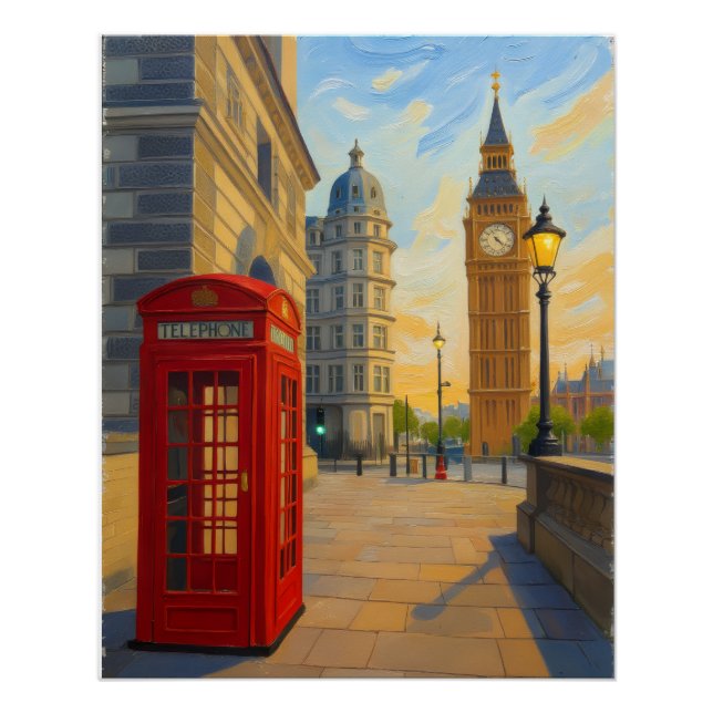 London Calling – Big Ben Original Digital Art Poster (Front)