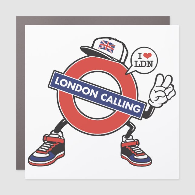 London Calling Car Magnet (Front)