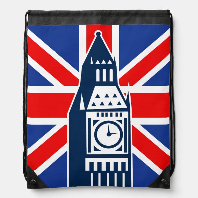 London Calling Drawstring Bag (Front)
