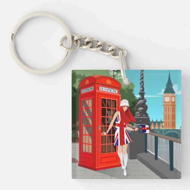London Calling Keychain (Front)