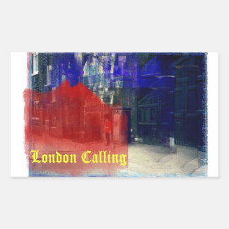 London Calling Rectangular Sticker