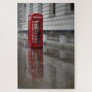 London Calling - Red Phone Box - 20x30 - 1014 pcs Jigsaw Puzzle