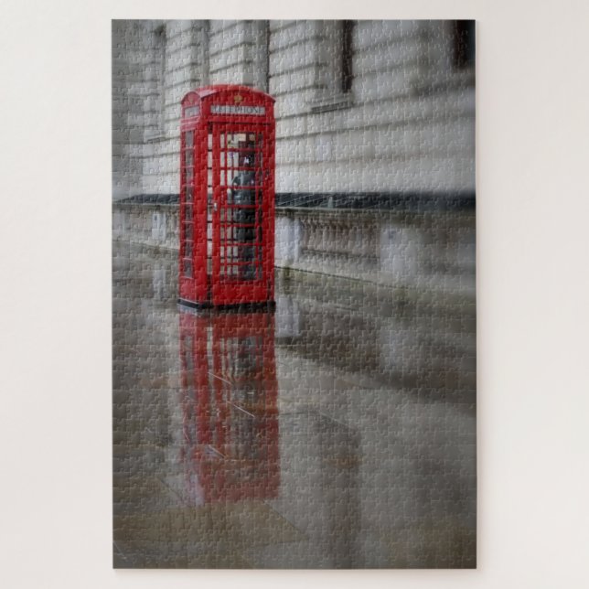 London Calling - Red Phone Box - 20x30 - 1014 pcs Jigsaw Puzzle (Vertical)