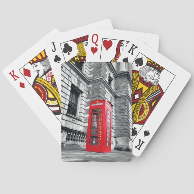 London Calling - Red Phone Box - Playing Cards (Back)