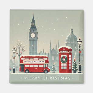 London Christmas   Big Ben & Festive London Magnet