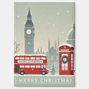 London Christmas   Big Ben & Festive London Magnet