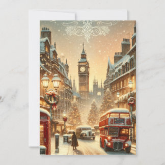 London Christmas Card – London Festive Scene