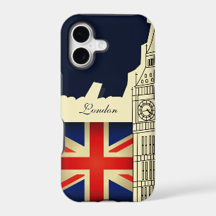 London City Big Ben Union Jack Flag iPhone 17 Case