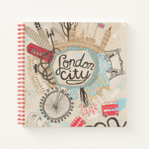 London City Doodle Art Notebook