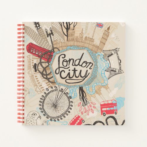 London City Doodle Art Notebook