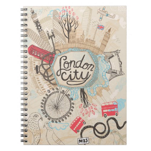 London City Doodle Art Notebook