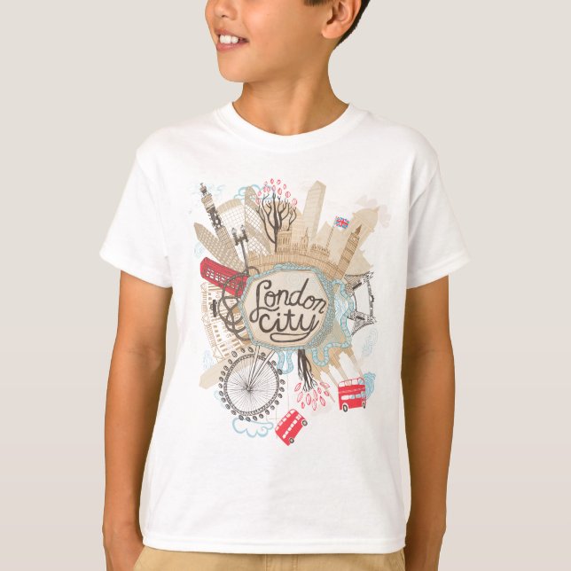 London City Doodle Art T-Shirt (Front)