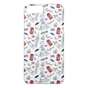 London City Doodles Pattern iPhone 8 Plus/7 Plus Case